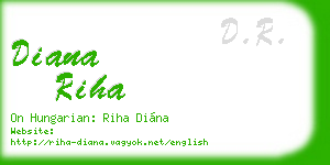 diana riha business card